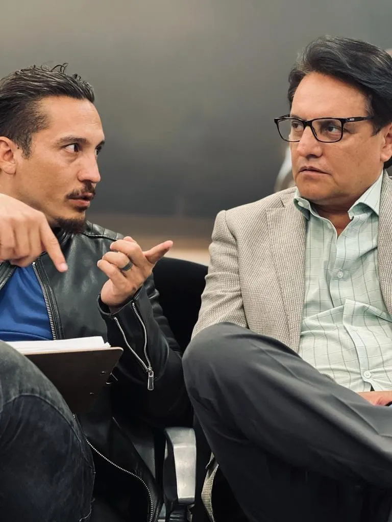 Jorge Torres en reunión de trabajo con Fernando Villavicencio.